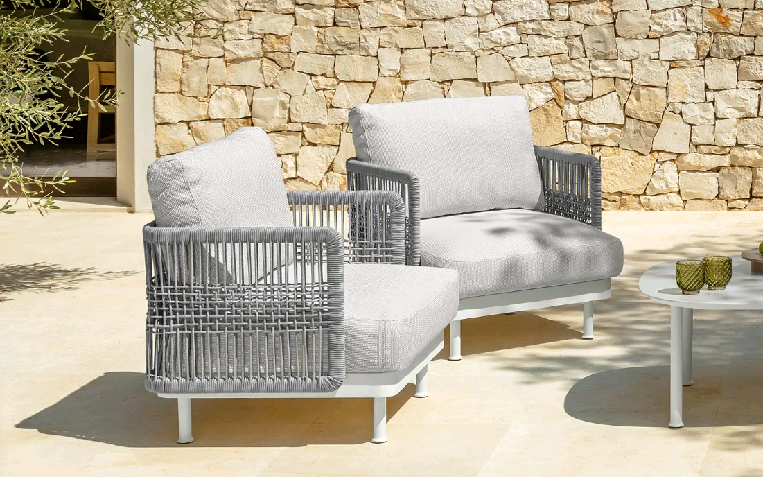 Rope outdoor seating sets garden sofa